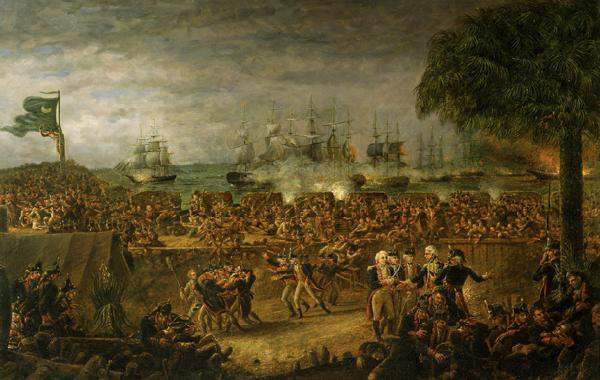 John Blake White The Battle of Fort Moultrie France oil painting art